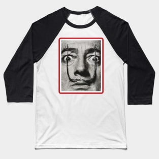 Funny Handlebar Mustache Famous Painter Salvador Dali Baseball T-Shirt